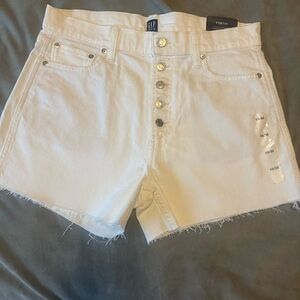 NWT GAP Women's White Denim Shorts